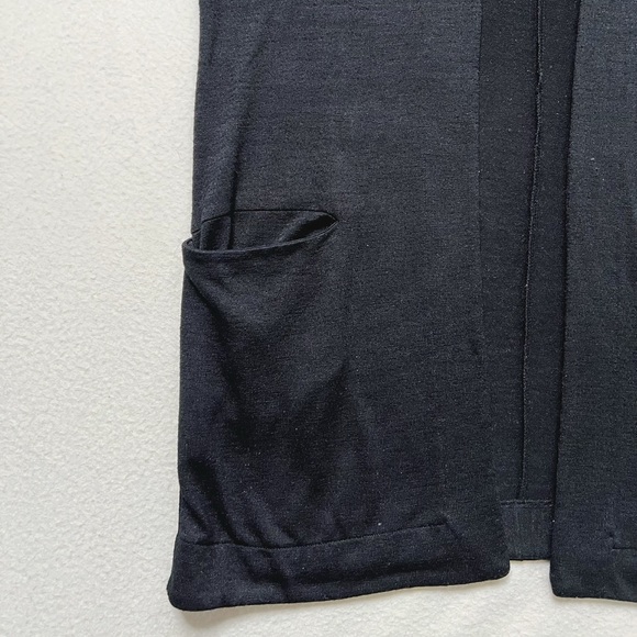 Aritzia Wilfred Free Black Open Cardigan Pockets Oversized Half Sleeve Cape XXS - Picture 14 of 16